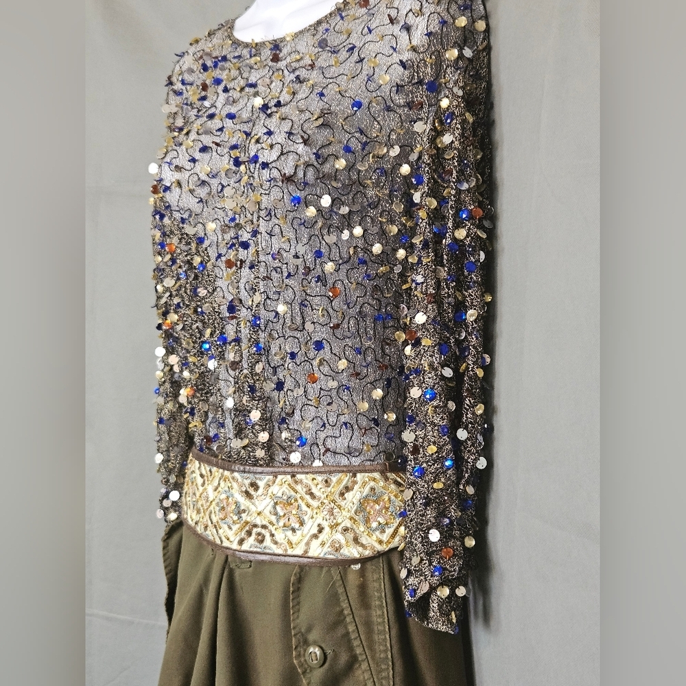 VINTAGE Dries Van Noten Luxury Sheer Knit Sparkle Sweater ***HOST PICK*** - Picture 2 of 14